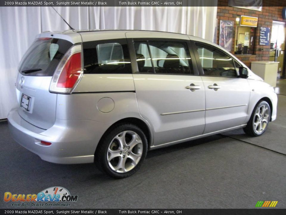 2009 Mazda MAZDA5 Sport Sunlight Silver Metallic / Black Photo #3
