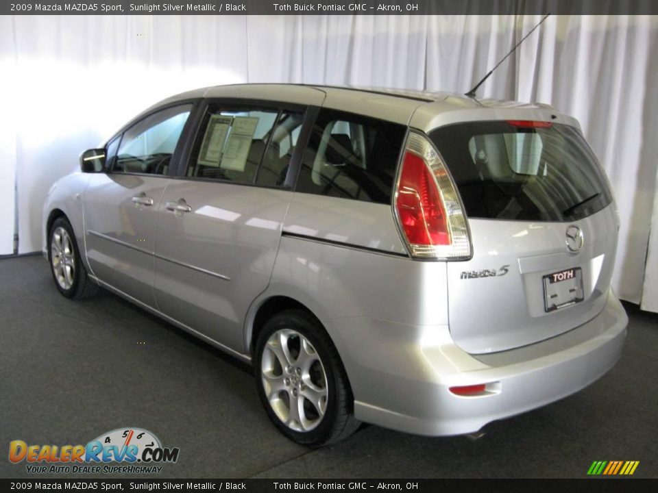 2009 Mazda MAZDA5 Sport Sunlight Silver Metallic / Black Photo #4