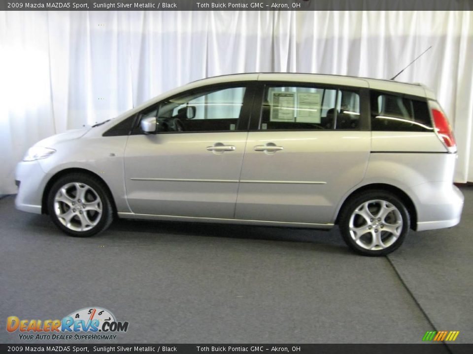 2009 Mazda MAZDA5 Sport Sunlight Silver Metallic / Black Photo #5