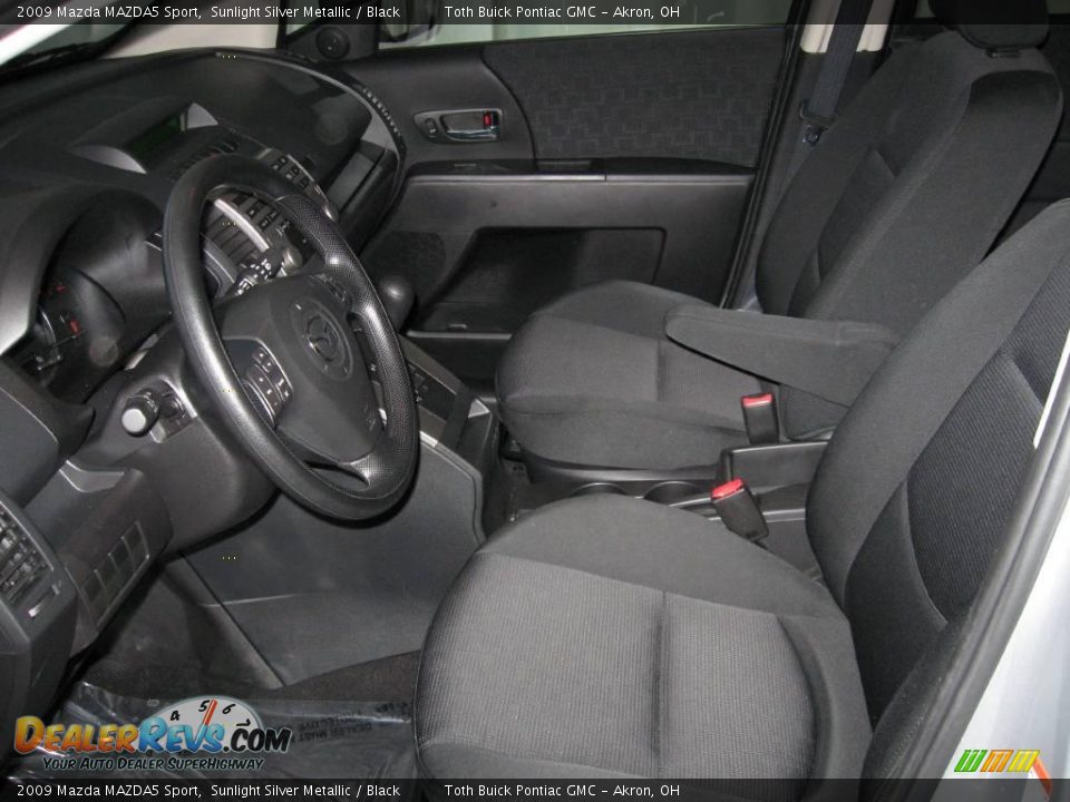 2009 Mazda MAZDA5 Sport Sunlight Silver Metallic / Black Photo #7