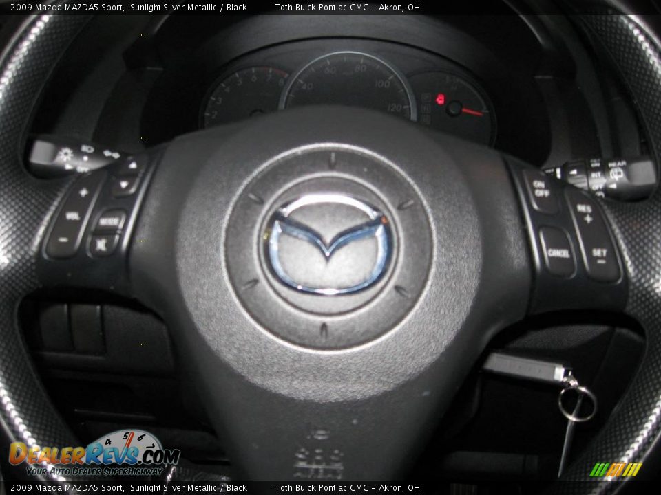 2009 Mazda MAZDA5 Sport Sunlight Silver Metallic / Black Photo #15