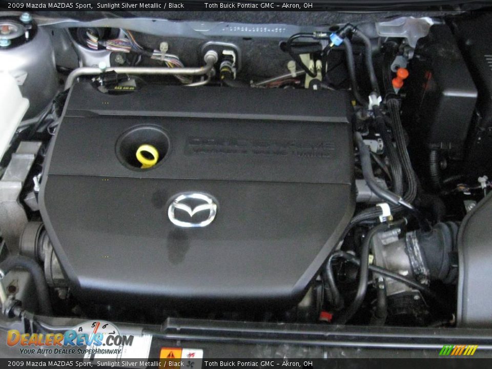 2009 Mazda MAZDA5 Sport Sunlight Silver Metallic / Black Photo #18