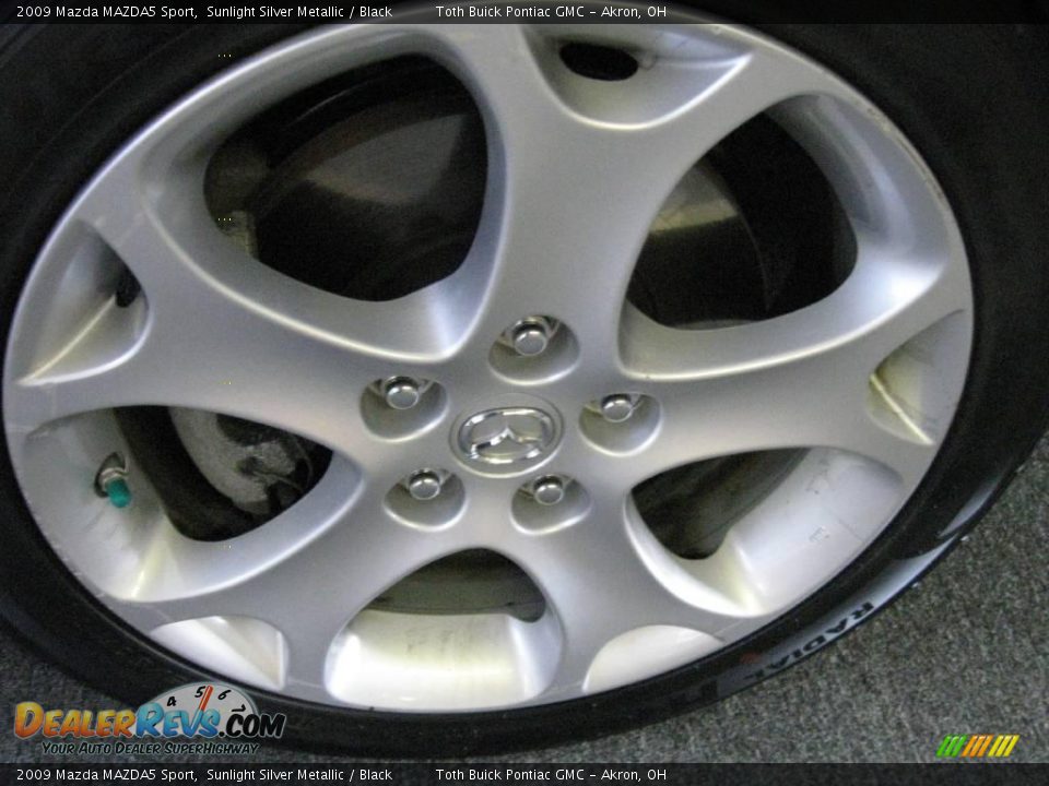 2009 Mazda MAZDA5 Sport Sunlight Silver Metallic / Black Photo #19