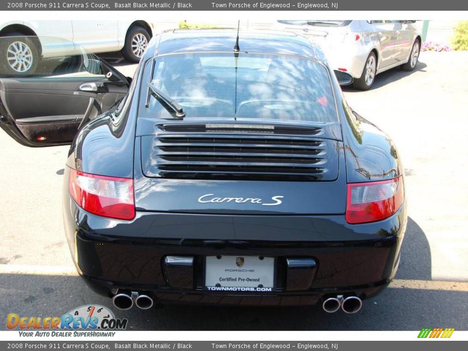 2008 Porsche 911 Carrera S Coupe Basalt Black Metallic / Black Photo #9