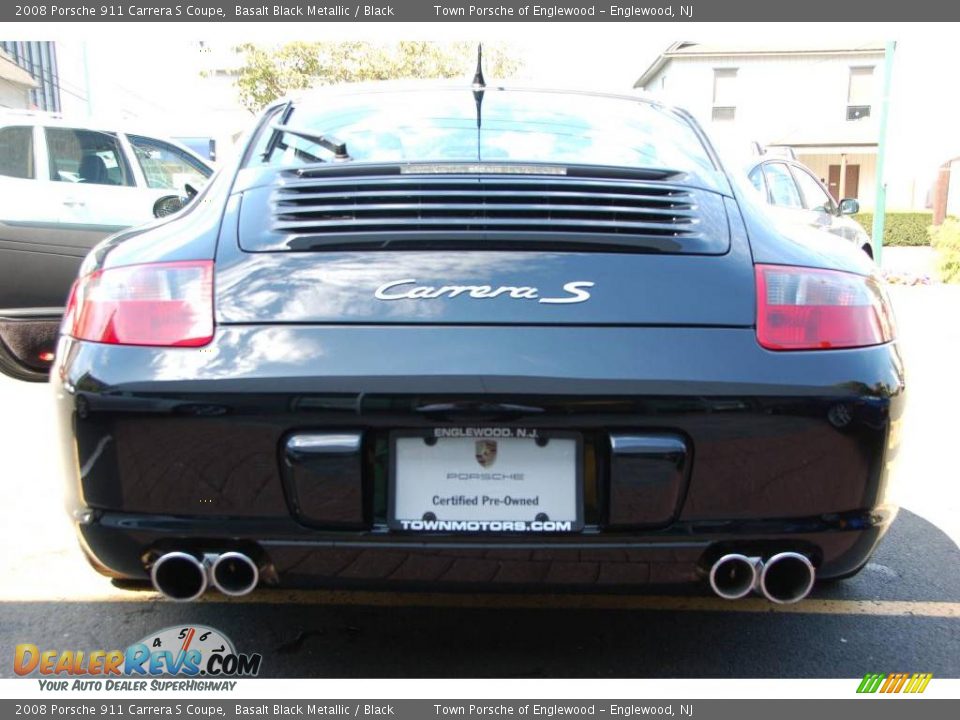 2008 Porsche 911 Carrera S Coupe Basalt Black Metallic / Black Photo #10