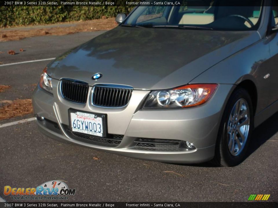 2007 BMW 3 Series 328i Sedan Platinum Bronze Metallic / Beige Photo #2