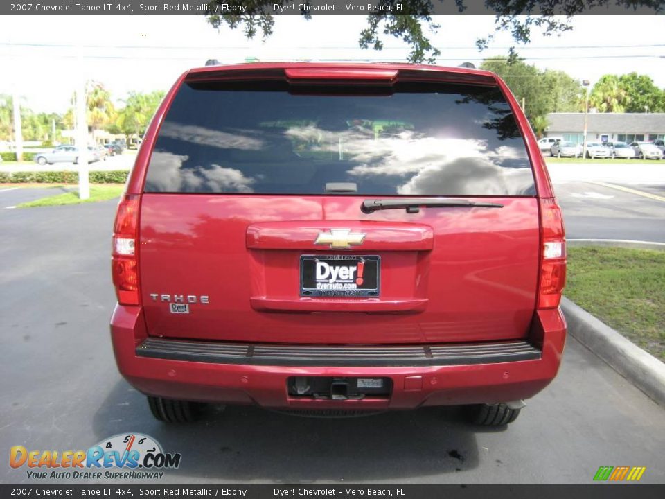 2007 Chevrolet Tahoe LT 4x4 Sport Red Metallic / Ebony Photo #5
