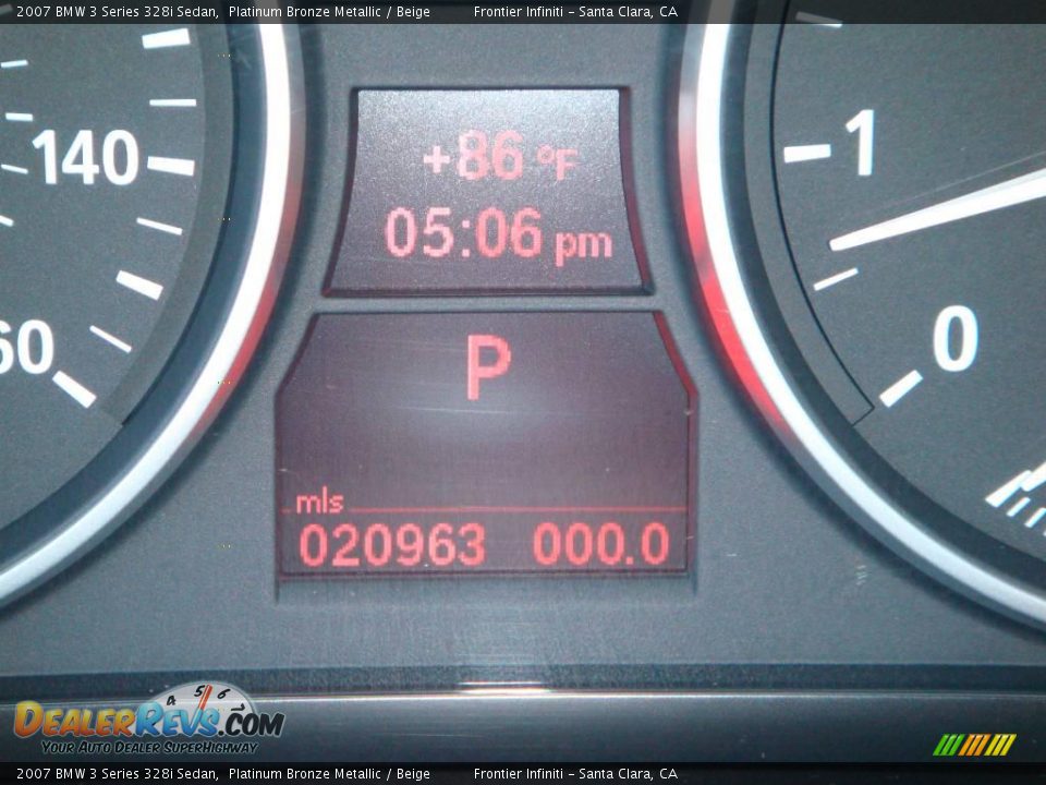 2007 BMW 3 Series 328i Sedan Platinum Bronze Metallic / Beige Photo #9