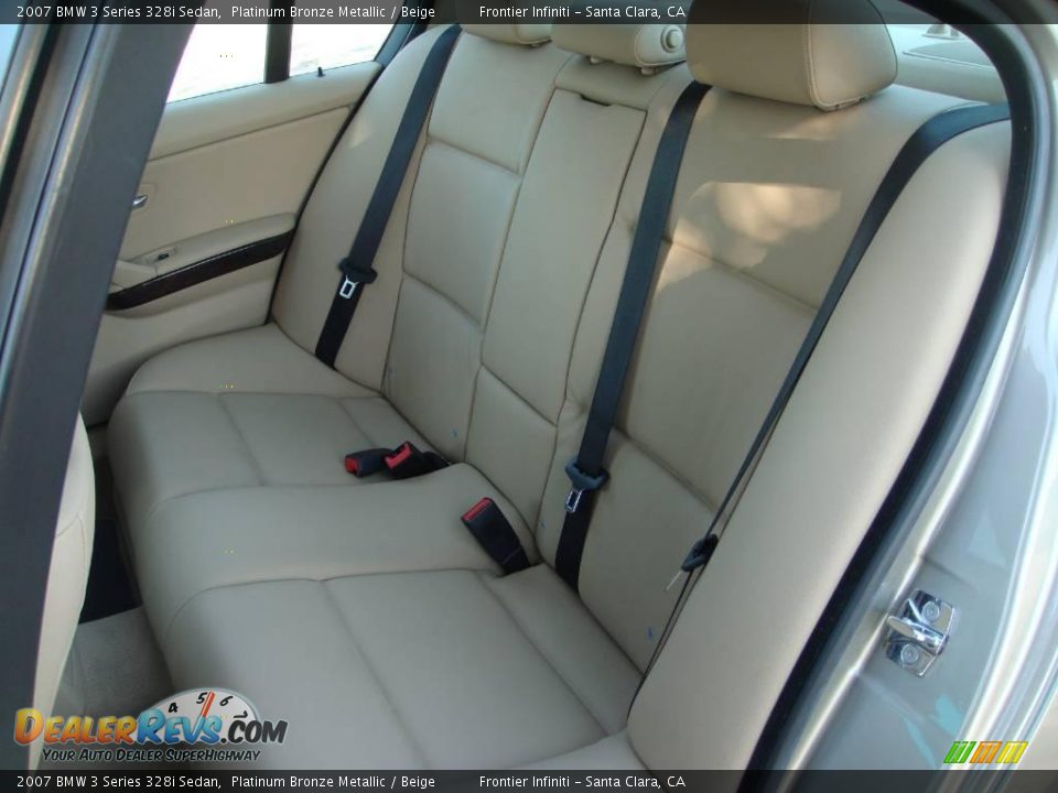 2007 BMW 3 Series 328i Sedan Platinum Bronze Metallic / Beige Photo #15