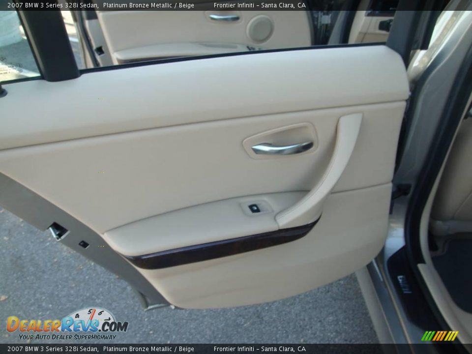 2007 BMW 3 Series 328i Sedan Platinum Bronze Metallic / Beige Photo #16