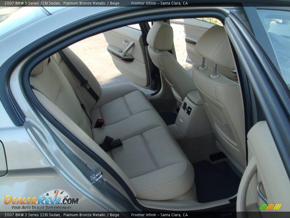 2007 BMW 3 Series 328i Sedan Platinum Bronze Metallic / Beige Photo #18