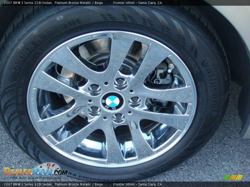2007 BMW 3 Series 328i Sedan Platinum Bronze Metallic / Beige Photo #22