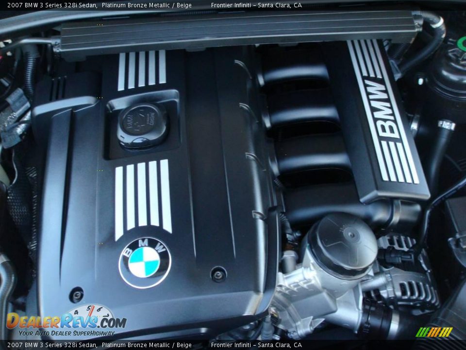 2007 BMW 3 Series 328i Sedan Platinum Bronze Metallic / Beige Photo #25