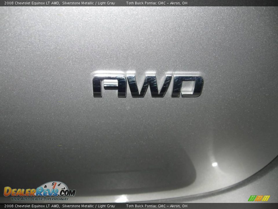 2008 Chevrolet Equinox LT AWD Silverstone Metallic / Light Gray Photo #13