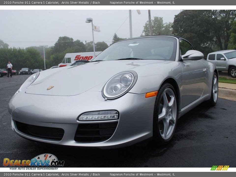2010 Porsche 911 Carrera S Cabriolet Arctic Silver Metallic / Black Photo #1