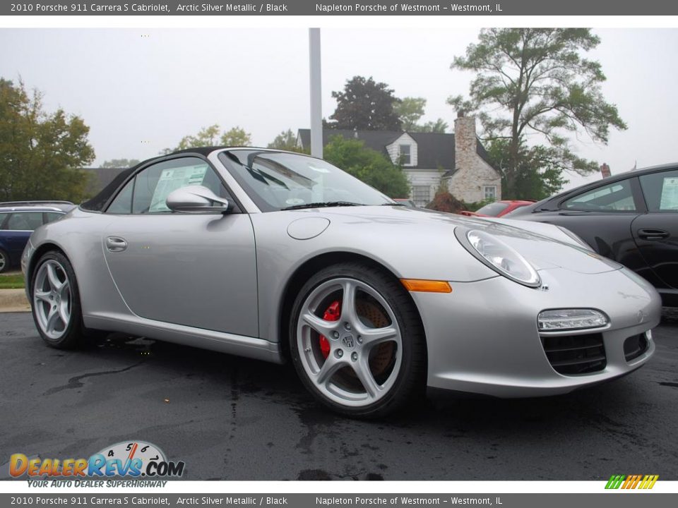 2010 Porsche 911 Carrera S Cabriolet Arctic Silver Metallic / Black Photo #3