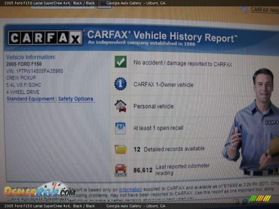 2005 Ford F150 Lariat SuperCrew 4x4 Black / Black Photo #5