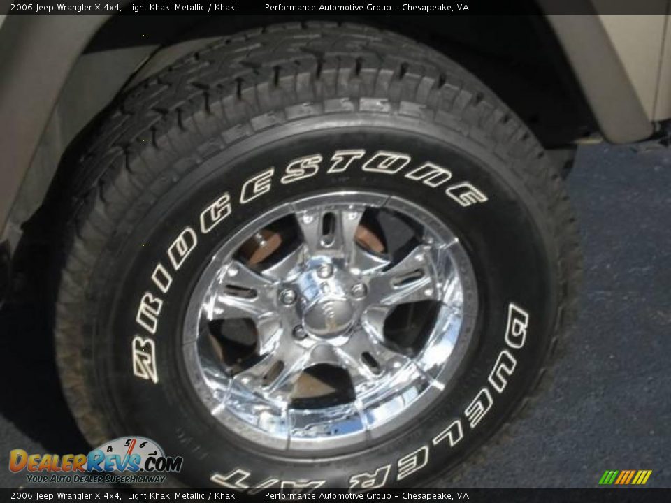 2006 Jeep Wrangler X 4x4 Light Khaki Metallic / Khaki Photo #27