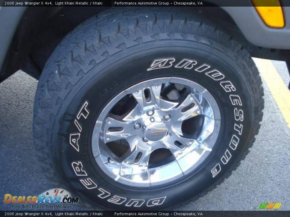 2006 Jeep Wrangler X 4x4 Light Khaki Metallic / Khaki Photo #31