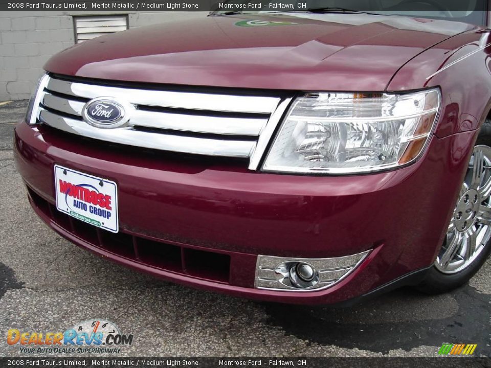 2008 Ford Taurus Limited Merlot Metallic / Medium Light Stone Photo #9