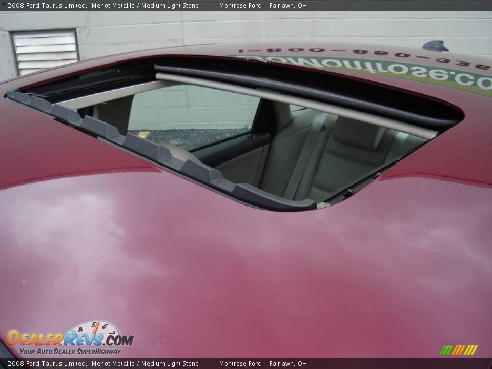 2008 Ford Taurus Limited Merlot Metallic / Medium Light Stone Photo #10