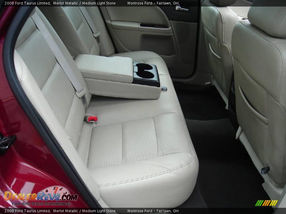 2008 Ford Taurus Limited Merlot Metallic / Medium Light Stone Photo #15