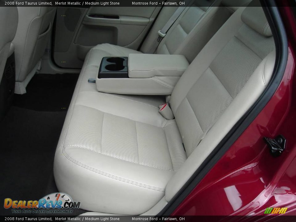 2008 Ford Taurus Limited Merlot Metallic / Medium Light Stone Photo #16