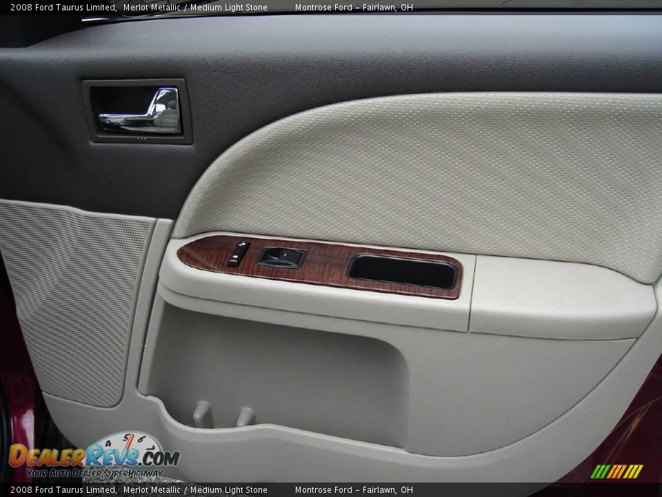 2008 Ford Taurus Limited Merlot Metallic / Medium Light Stone Photo #19