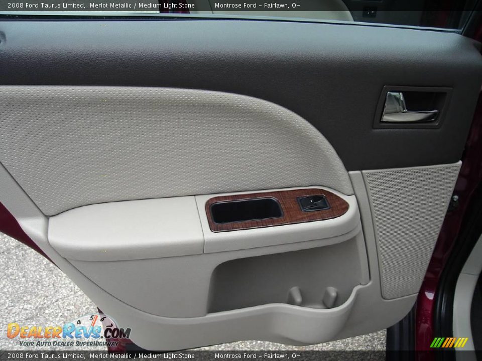 2008 Ford Taurus Limited Merlot Metallic / Medium Light Stone Photo #21