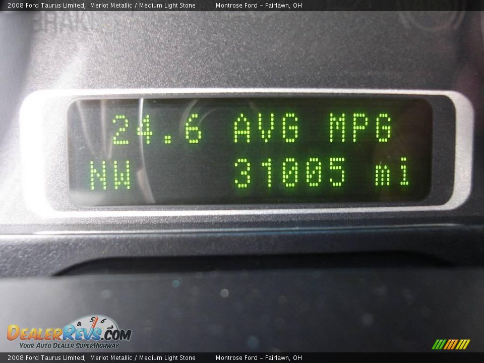 2008 Ford Taurus Limited Merlot Metallic / Medium Light Stone Photo #25