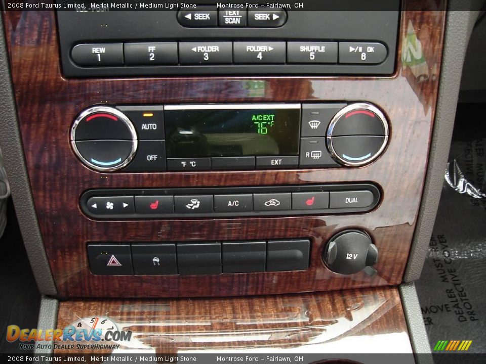 2008 Ford Taurus Limited Merlot Metallic / Medium Light Stone Photo #29