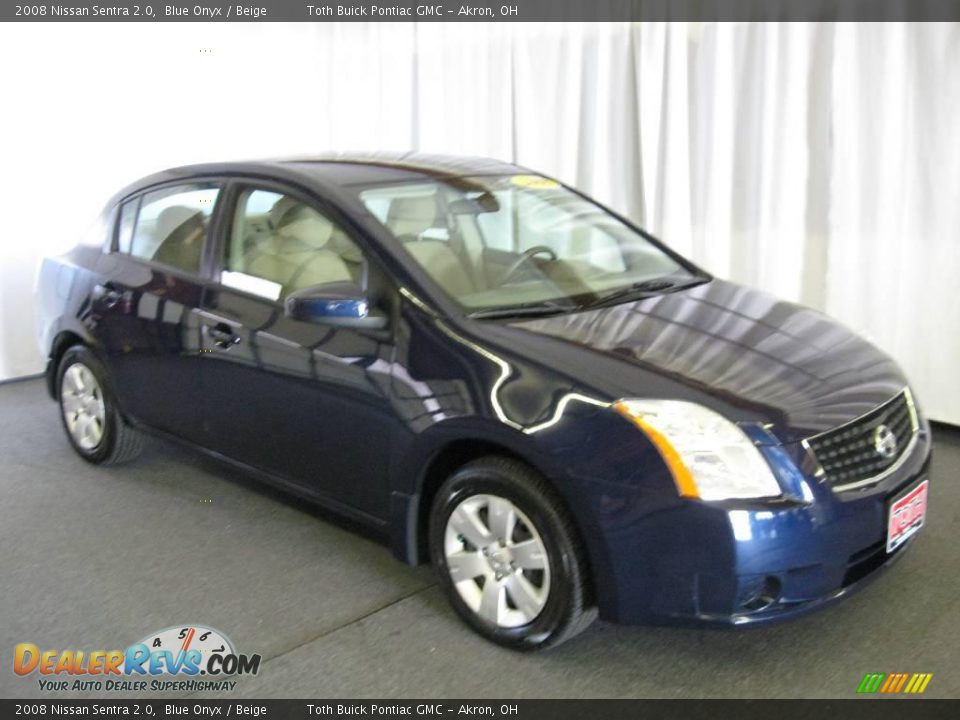 2008 Nissan Sentra 2.0 Blue Onyx / Beige Photo #1