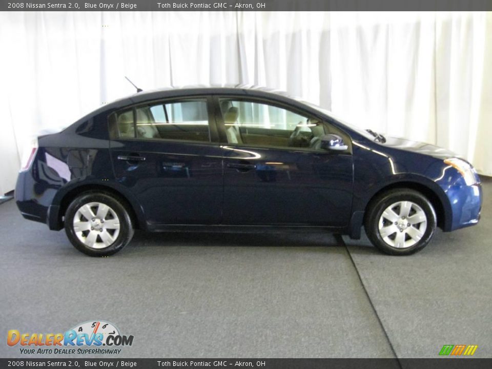 2008 Nissan Sentra 2.0 Blue Onyx / Beige Photo #2
