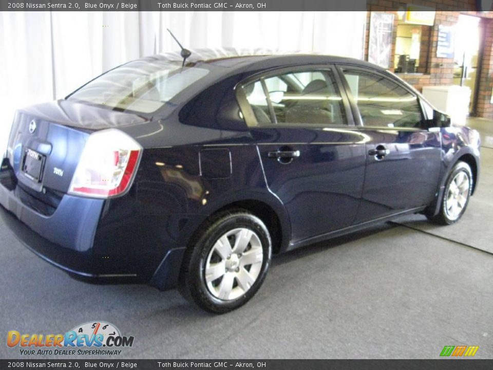 2008 Nissan Sentra 2.0 Blue Onyx / Beige Photo #3