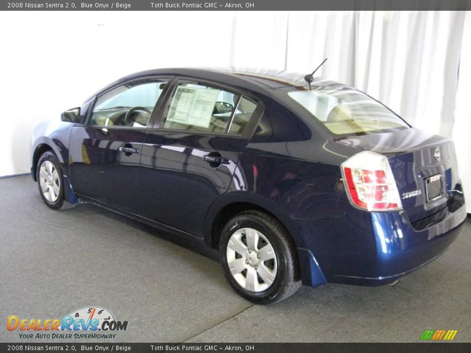 2008 Nissan Sentra 2.0 Blue Onyx / Beige Photo #4