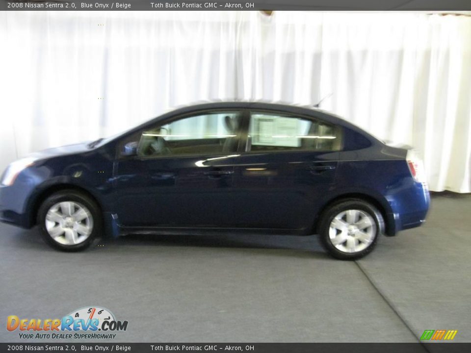 2008 Nissan Sentra 2.0 Blue Onyx / Beige Photo #5