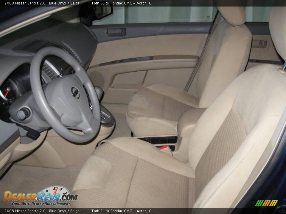2008 Nissan Sentra 2.0 Blue Onyx / Beige Photo #7