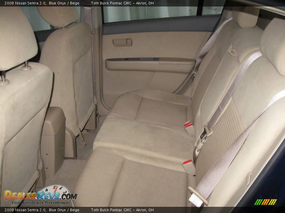 2008 Nissan Sentra 2.0 Blue Onyx / Beige Photo #8