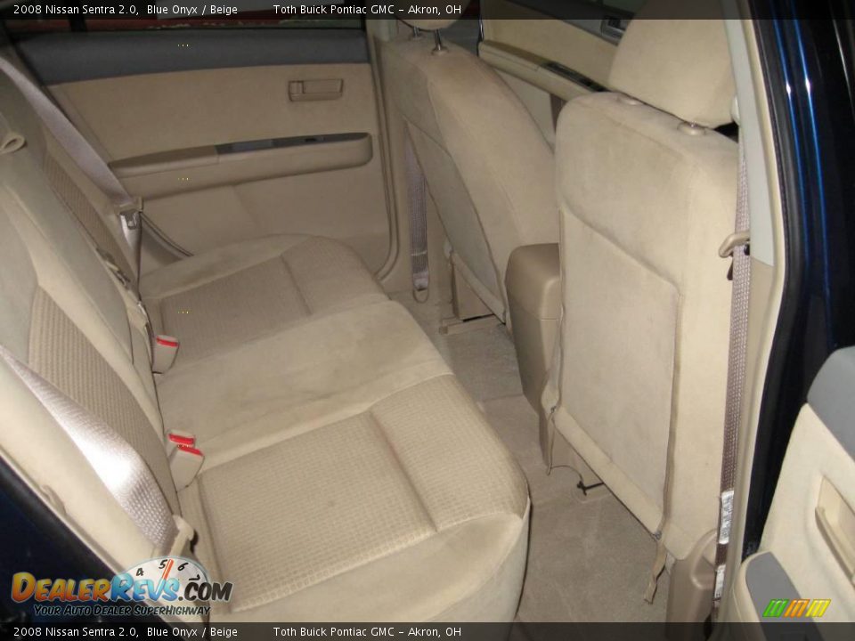 2008 Nissan Sentra 2.0 Blue Onyx / Beige Photo #13