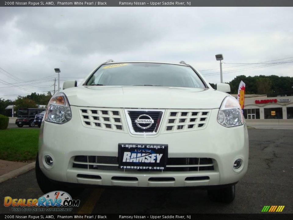 2008 Nissan Rogue SL AWD Phantom White Pearl / Black Photo #2