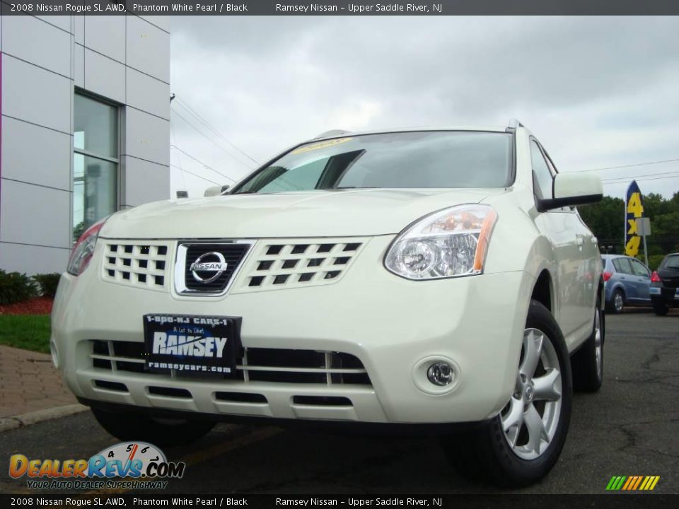 2008 Nissan Rogue SL AWD Phantom White Pearl / Black Photo #3