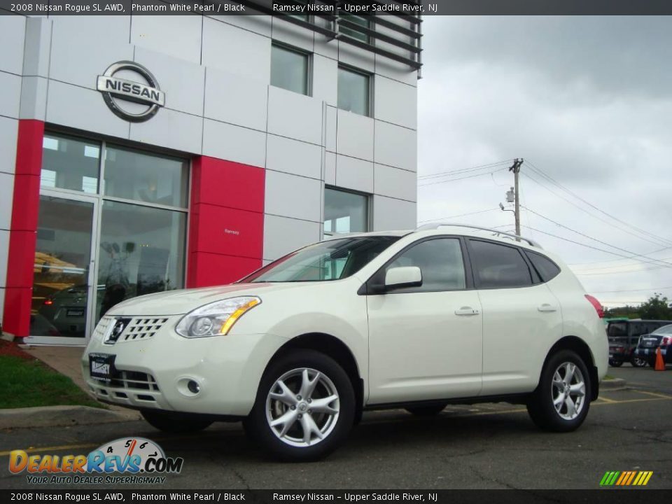 2008 Nissan Rogue SL AWD Phantom White Pearl / Black Photo #5