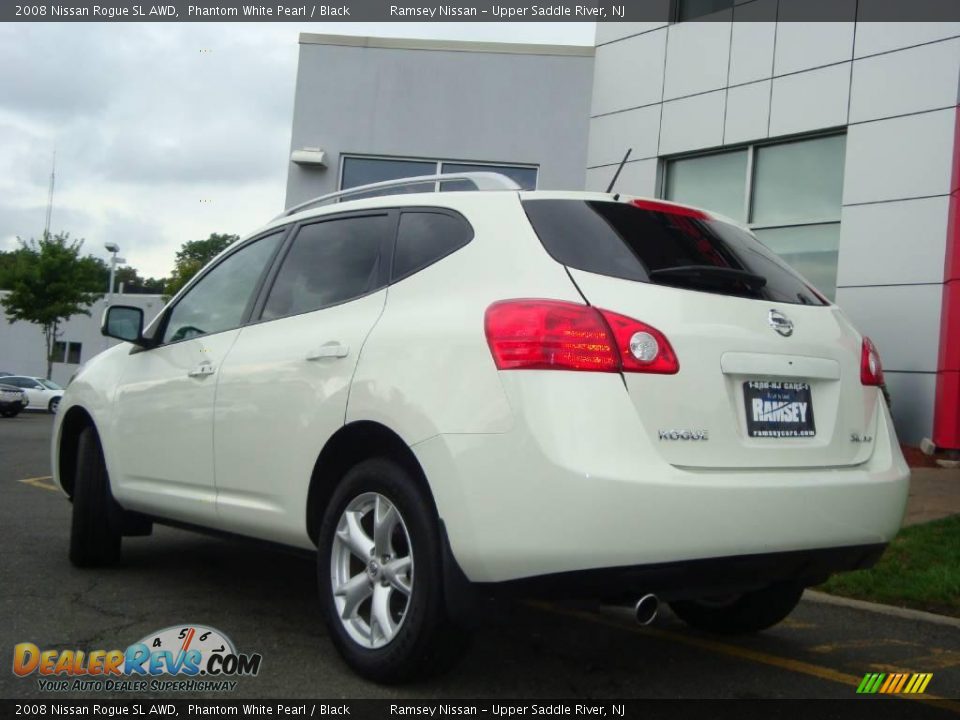 2008 Nissan Rogue SL AWD Phantom White Pearl / Black Photo #8