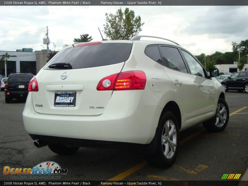 2008 Nissan Rogue SL AWD Phantom White Pearl / Black Photo #10