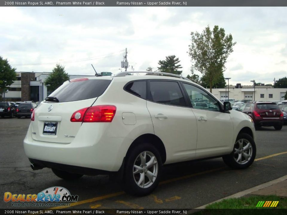 2008 Nissan Rogue SL AWD Phantom White Pearl / Black Photo #11