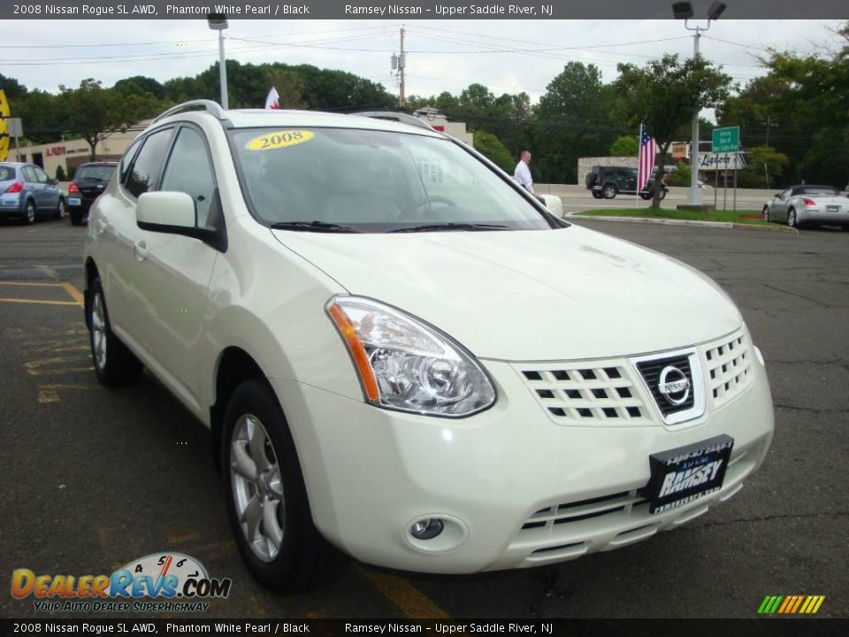 2008 Nissan Rogue SL AWD Phantom White Pearl / Black Photo #15