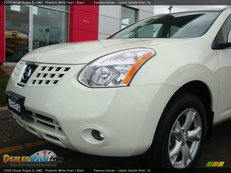 2008 Nissan Rogue SL AWD Phantom White Pearl / Black Photo #17