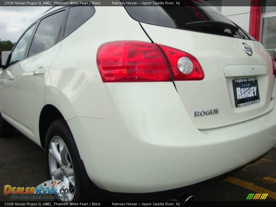 2008 Nissan Rogue SL AWD Phantom White Pearl / Black Photo #19