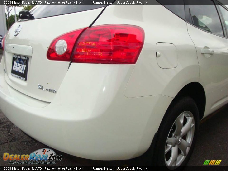 2008 Nissan Rogue SL AWD Phantom White Pearl / Black Photo #21