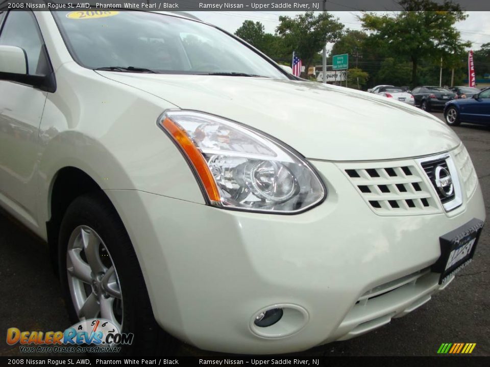 2008 Nissan Rogue SL AWD Phantom White Pearl / Black Photo #23